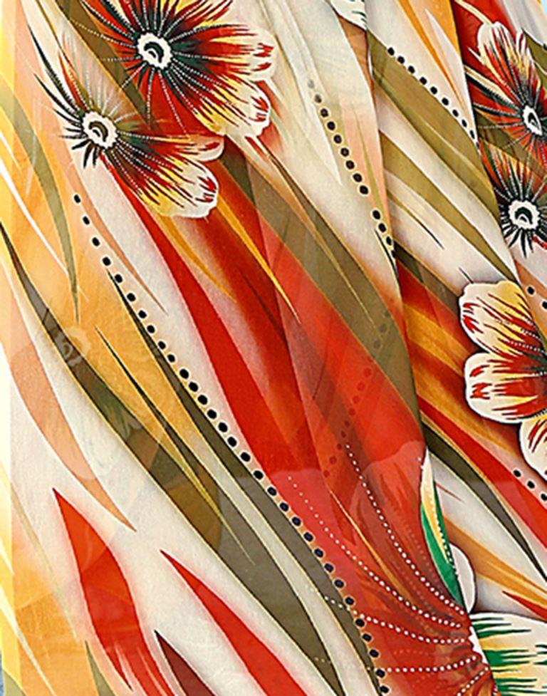 Multicoloured Georgette Digital Printed Saree