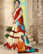 Multicoloured Georgette Printed Saree
