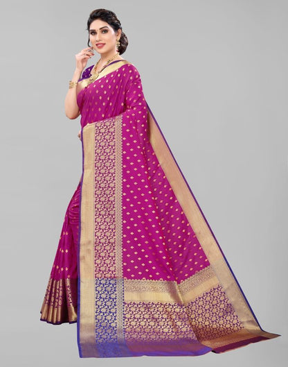 Purple Silk Weaving Saree