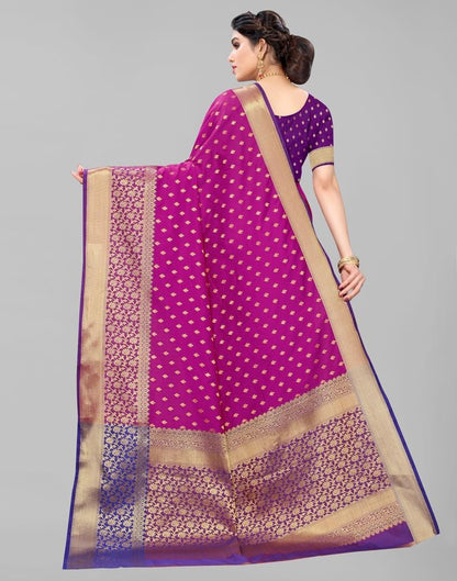 Purple Silk Weaving Saree