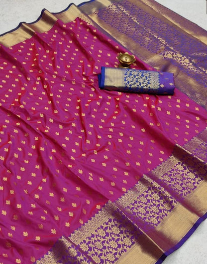 Purple Silk Weaving Saree