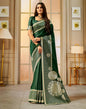 Dark Green Weaving Silk Banarasi Saree