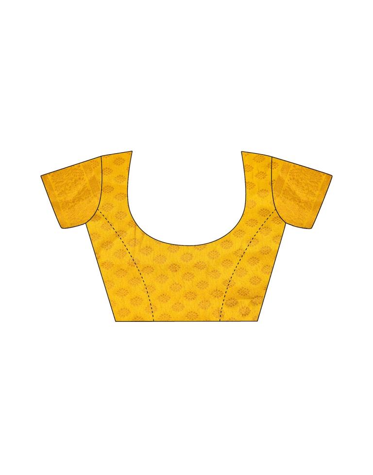 Dark Green Jacquard Silk Saree