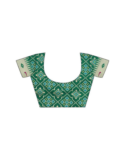 Rama Green Weaving Silk Paithani Saree