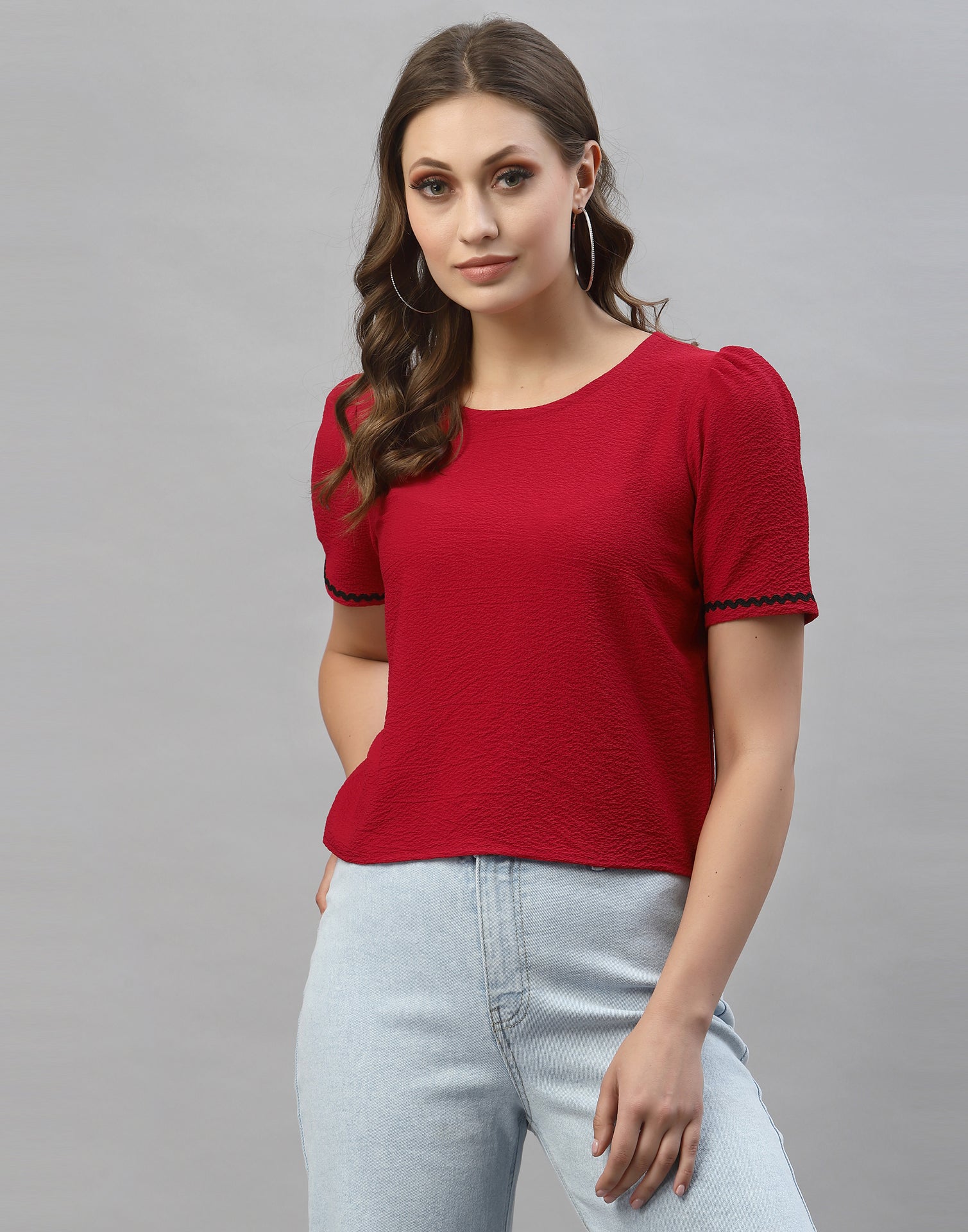 Red Solid Top | Sudathi