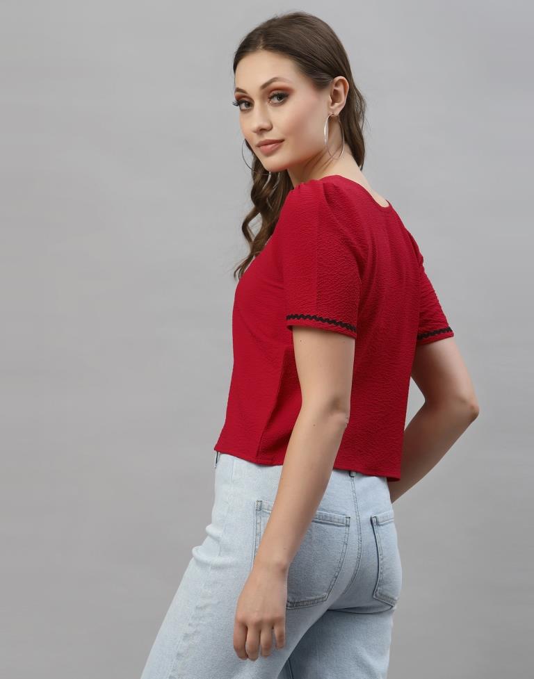 Red Solid Top | Sudathi