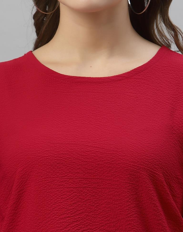 Red Solid Top | Sudathi