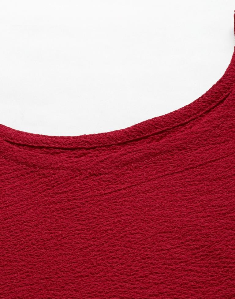 Red Solid Top | Sudathi