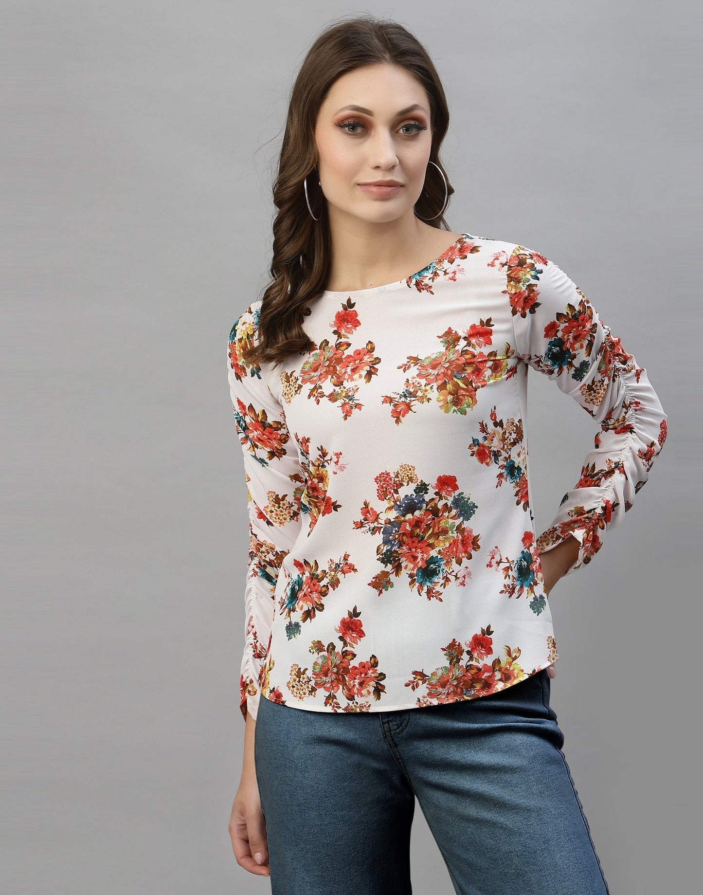 White Floral Top | Sudathi