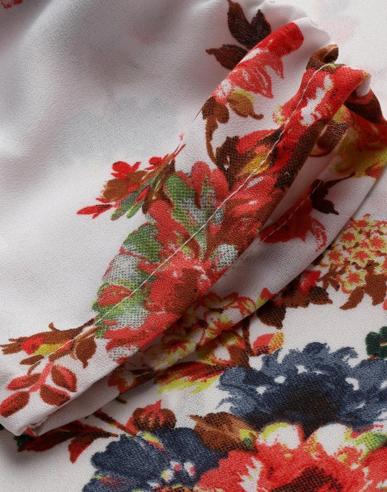White Floral Top | Sudathi