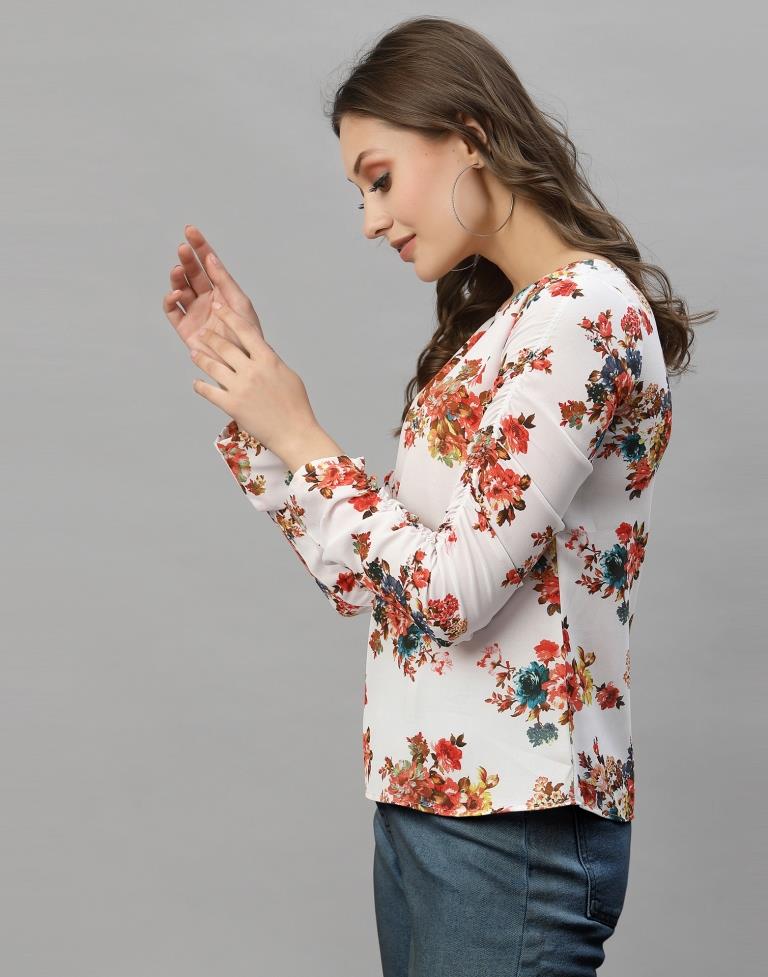 White Floral Top | Sudathi