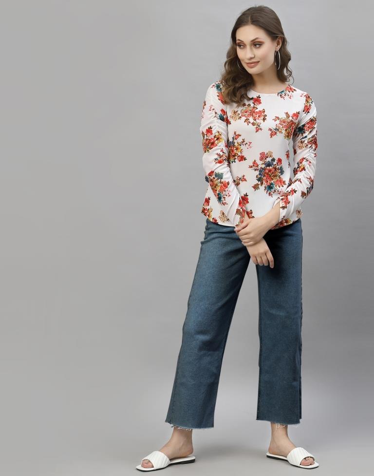 White Floral Top | Sudathi
