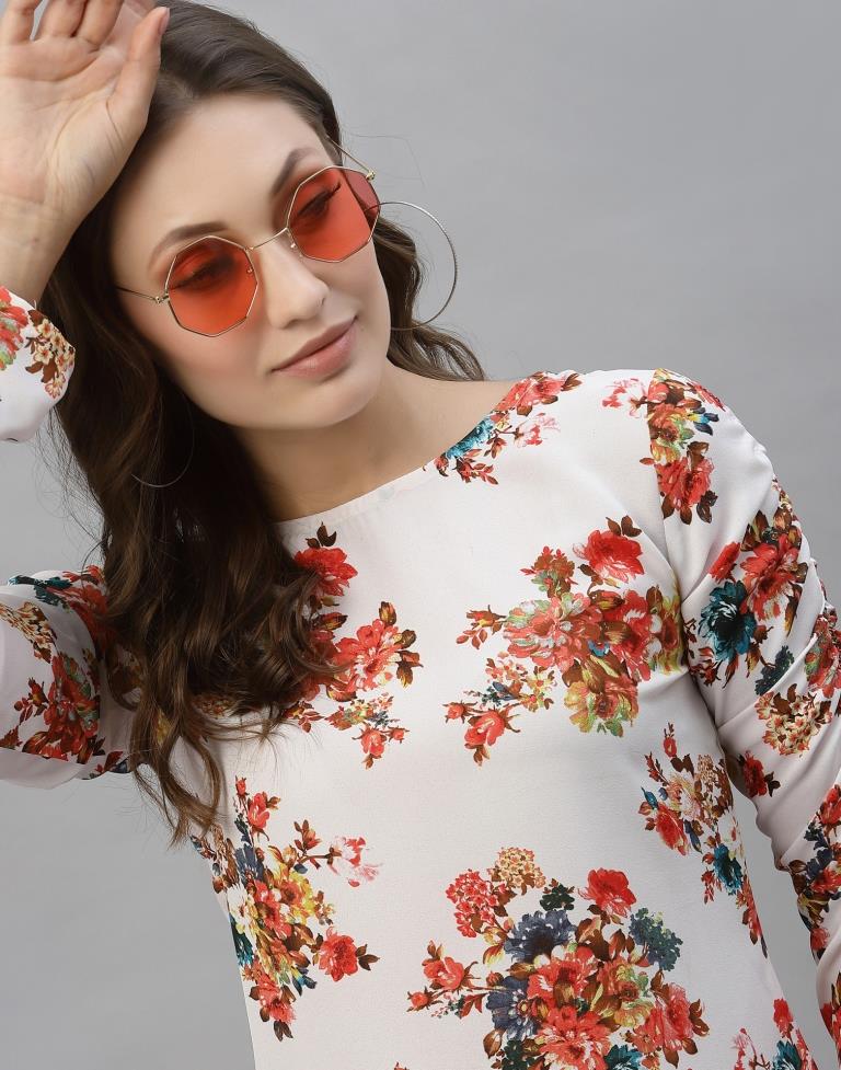 White Floral Top | Sudathi