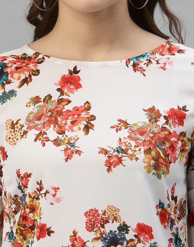 White Floral Top | Sudathi