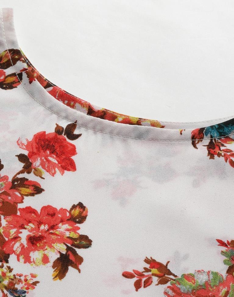 White Floral Top | Sudathi
