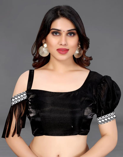 White Chiffon Printed Saree