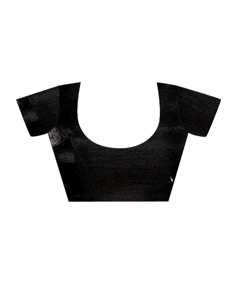 White Chiffon Printed Saree