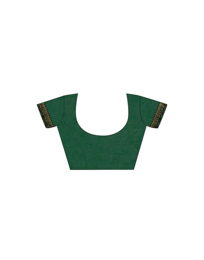 Green Printed Chiffon Saree