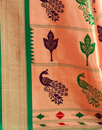 Red Weaving Silk Paithani Saree