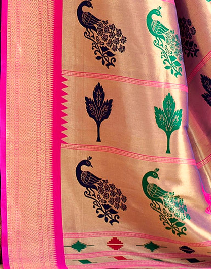 Purple Weaving Silk Paithani Saree