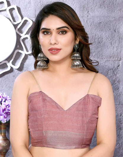 Light Pink Chiffon Floral Printed Saree