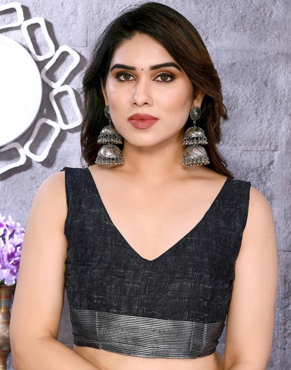 Dark Green Chiffon Printed Saree