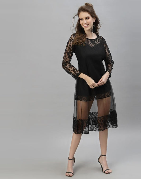 Black Sheer Dress | Sudathi