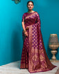 Purple Weaving Silk Banarasi Saree
