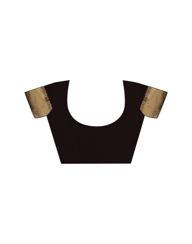 Black Weaving Silk Banarasi Saree