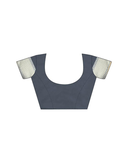 Grey Weaving Silk Banarasi Saree