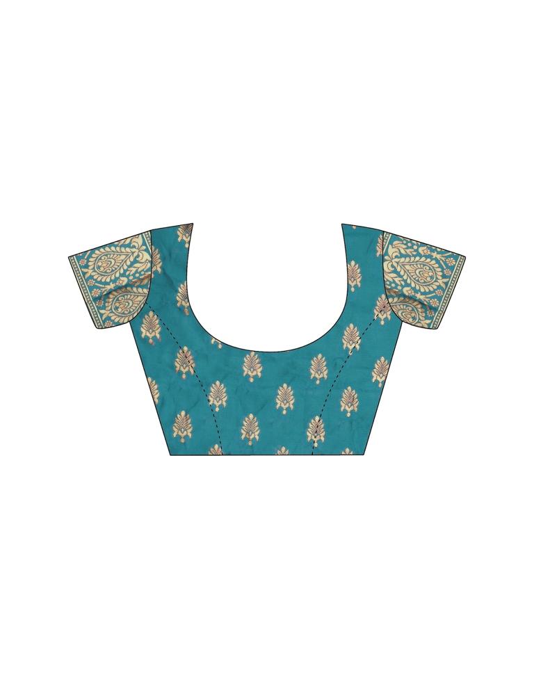 Magenta Jacquard Silk Saree