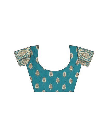 Magenta Jacquard Silk Saree