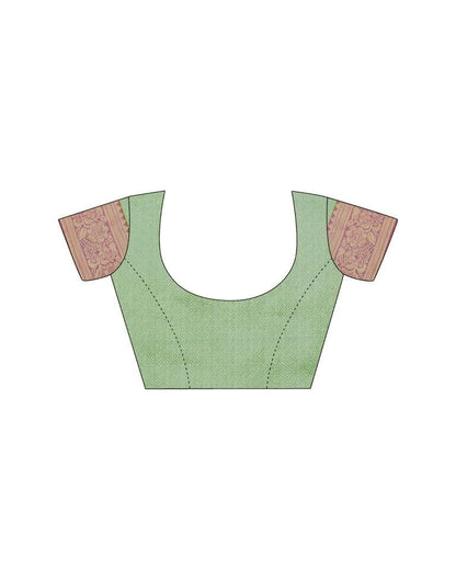 Turquoise Weaving Silk Banarasi Saree