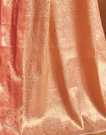 Light Pink Banarasi Silk Saree