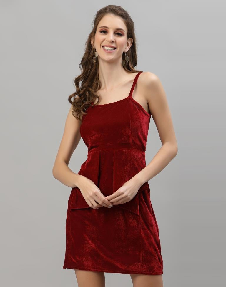 Red Velvet Dress | Sudathi