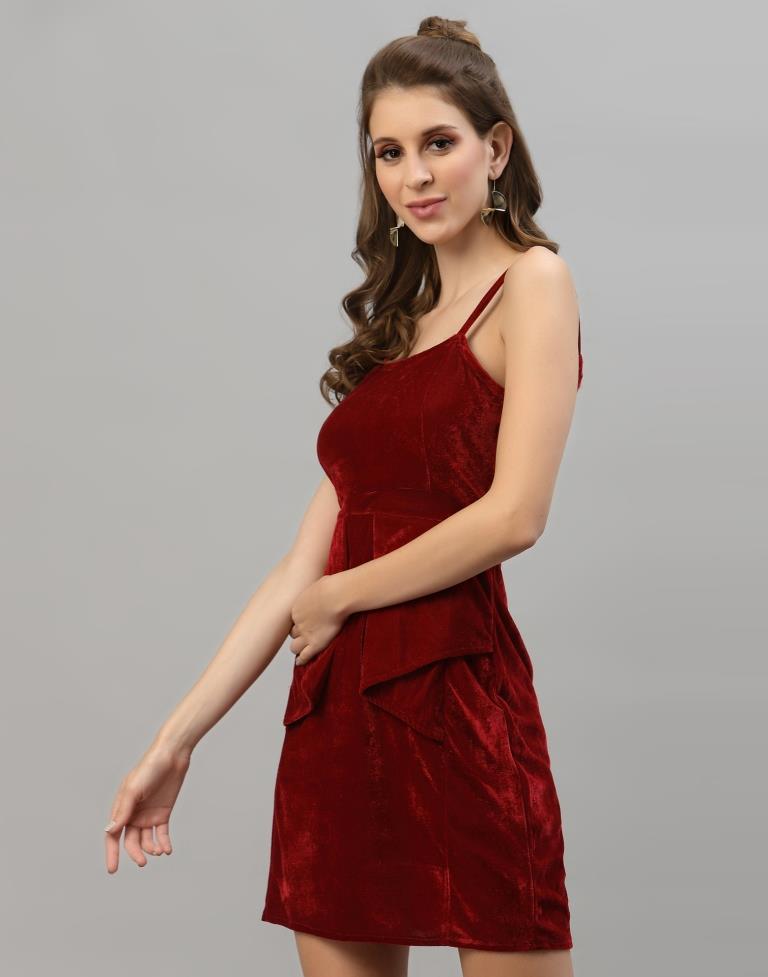 Red Velvet Dress | Sudathi