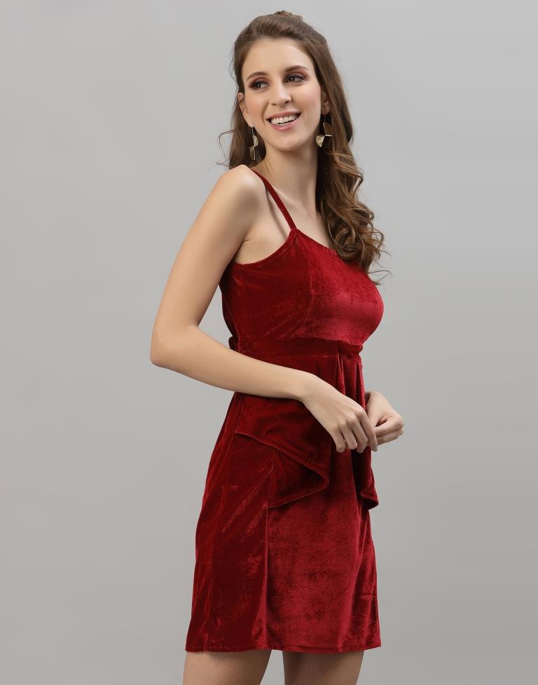 Red Velvet Dress | Sudathi