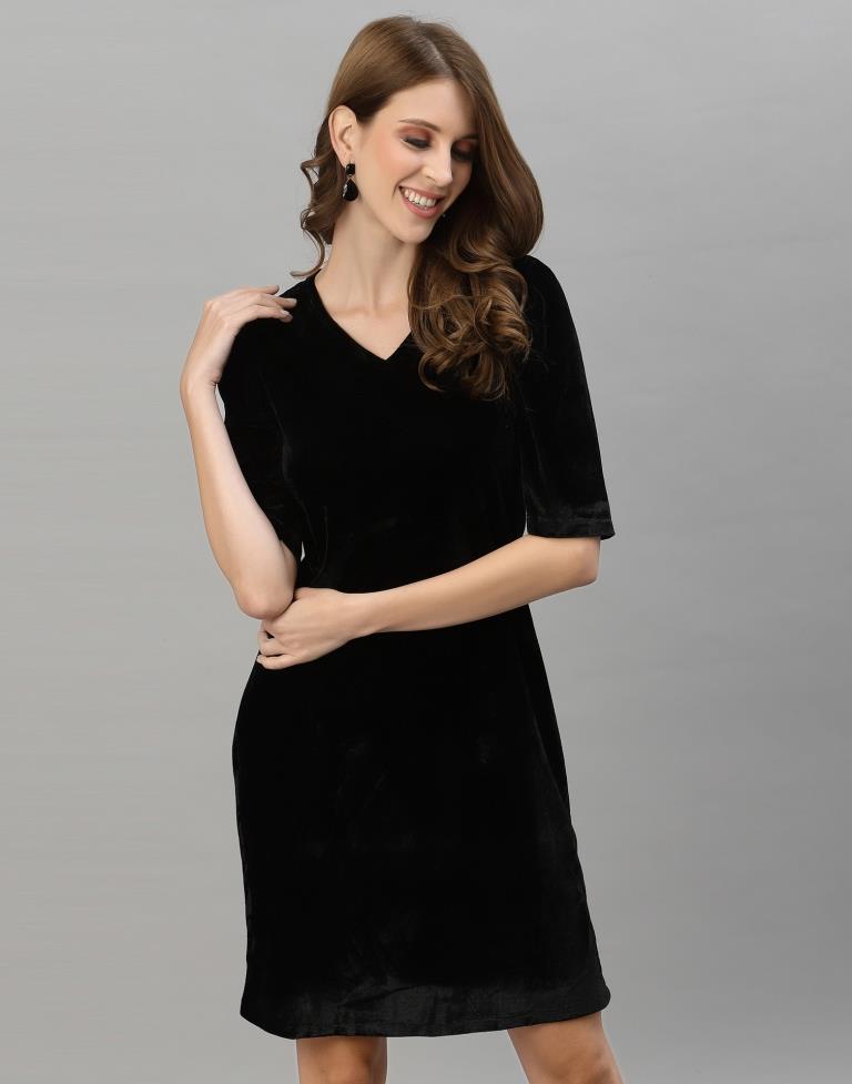 Black Velvet Dress | Sudathi