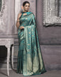 Rama Green Weaving Silk Banarasi Saree