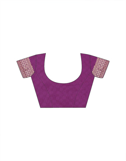 Magenta Weaving Silk Banarasi Saree