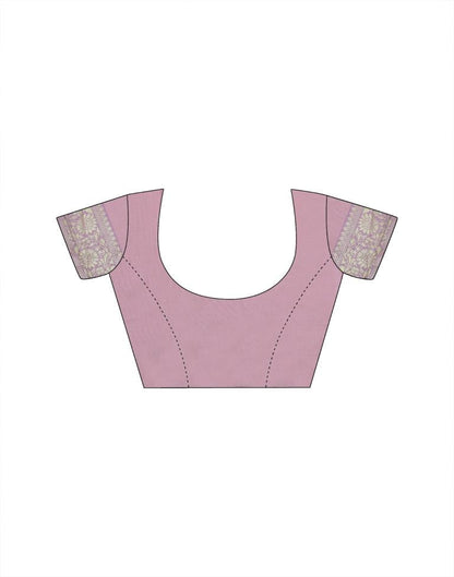 Purple Jacquard Silk Saree