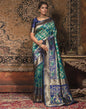 Turquoise Weaving Silk Banarasi Saree