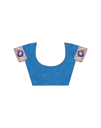 Blue Weaving Silk Banarasi Saree