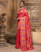 Red Weaving Silk Banarasi Saree