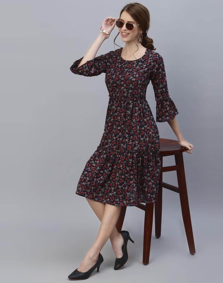 Multicoloured Tiered Dress | Sudathi