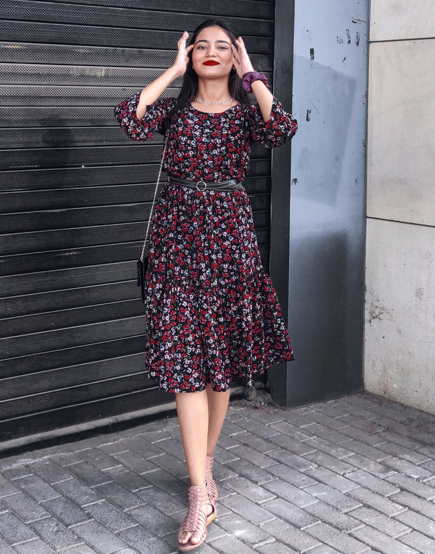 Multicoloured Tiered Dress | Sudathi