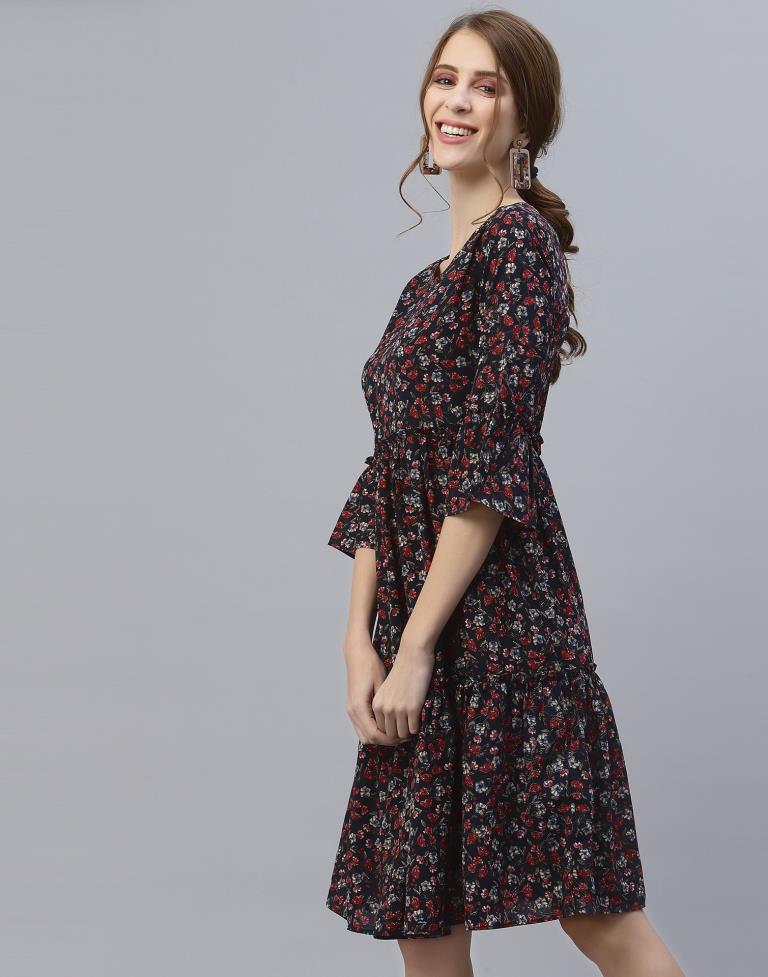 Multicoloured Tiered Dress | Sudathi