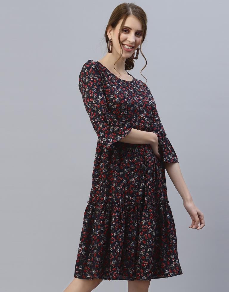 Multicoloured Tiered Dress | Sudathi