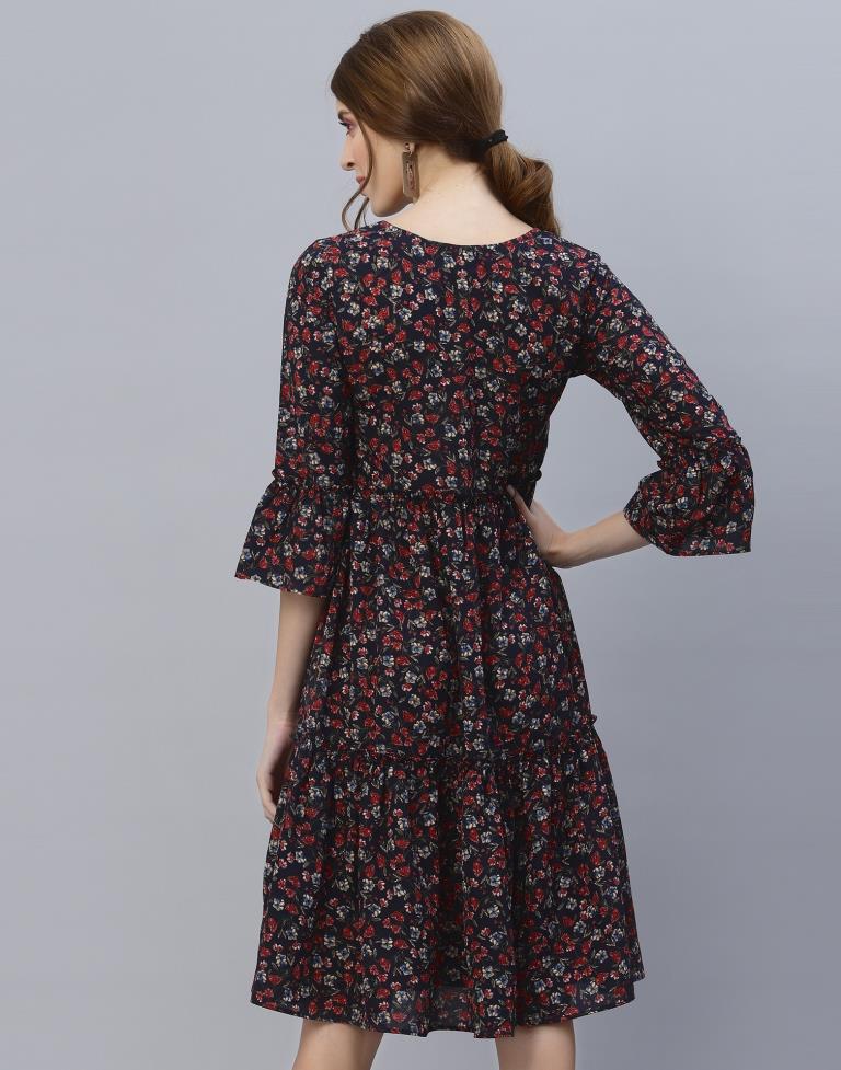 Multicoloured Tiered Dress | Sudathi