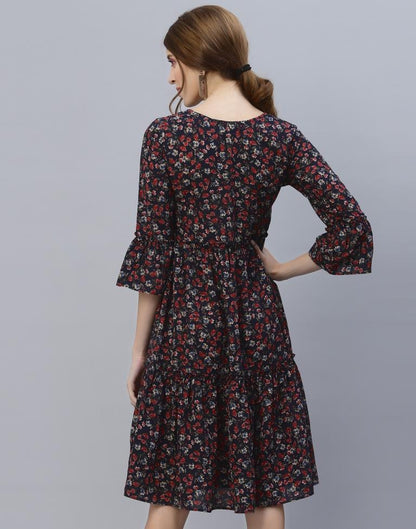 Multicoloured Tiered Dress | Sudathi
